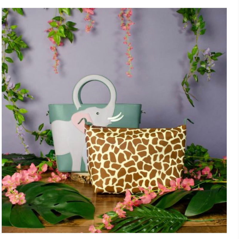 Elephant Cut-Out Handle Tote Bag by Vendula London