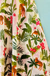 Leopard and Palm V-Neck Dress by Eva Rose