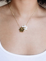 Layered Flower Necklace by Mata Traders