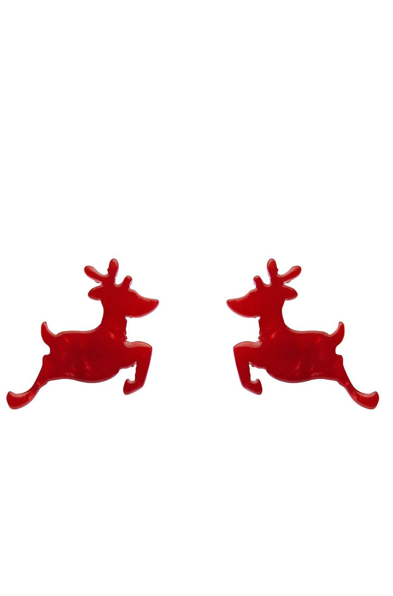 Reindeer Resin Stud Essential Earrings by Erstwilder