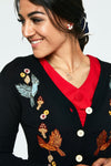 Black Ginny Woodland Cardigan by Voodoo Vixen