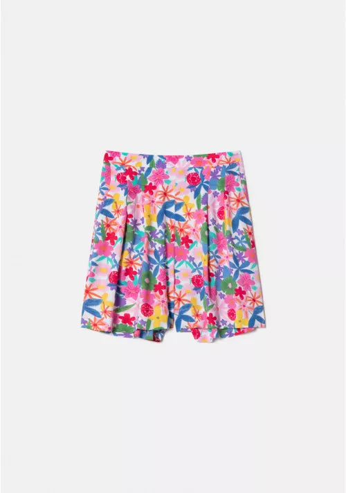 Final Sale High Waisted Shorts in Spring Floral by Compania Fantastica