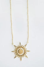 Ethereal Drop Gold Necklace by Mata Traders