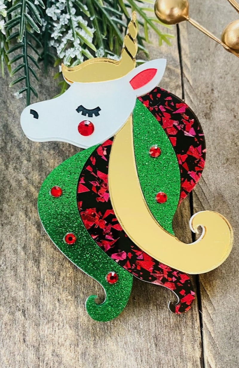 Unicorn Brooch by Poly Paige