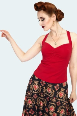 Red Sweetheart Ava Top by Voodoo Vixen